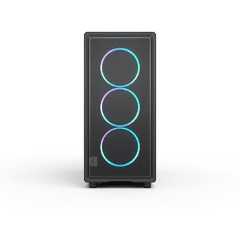 Fractal Design Компьютерный корпус Epoch FD-C-EPO1A-04, ATX, Mid Tower, черный, 3 мм закаленное стекло, сталь, RGB (FD-C-EPO1A-04)