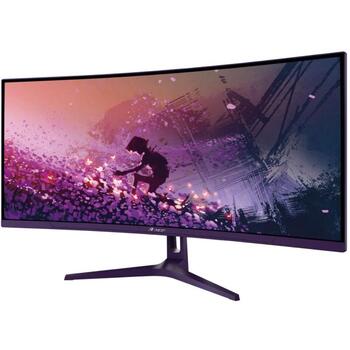 Arozzi monitors Nova AZ-NO-34T2K165-PP, 34 collas, VA, UWQHD, 165 Hz, 1 ms, 3440 x 1440, 350 cd/m², 21:9, ieliekts, HDR, violeta (AZ-NO-34T2K165-PP)
