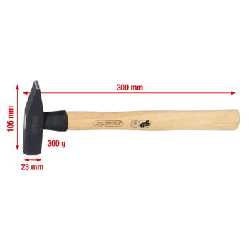 Kstools Молоток слесаря 300 г 142.1330, 300 г, 0.43 кг (142.1330)