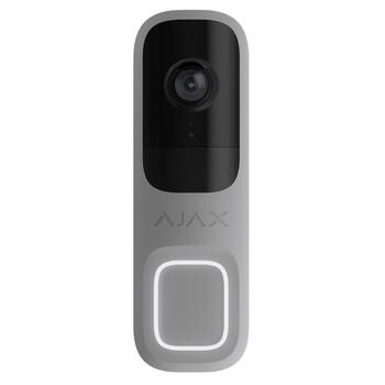 Ajax умный видеодомофон DoorBell 66393 4MP 155° WiFi AI обнаружение двустороннее аудио Серый (66393)