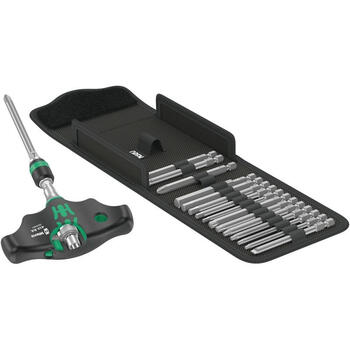 Набор насадок с ручкой Kraftform Kompakt 400 RA Set 1 (17 шт.) 05023471001 WERA (05023471001)