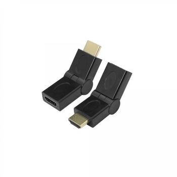 Sbox HDMI адаптер AD.HDMI-180, 24K позолоченные разъемы, 180°, черный (AD.HDMI-180)