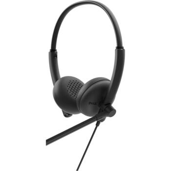 Dell Наушники WH125 520-BBLV, USB Type-A, черный, 20-20kHz, микрофон с держателем, проводное подключение (520-BBLV)