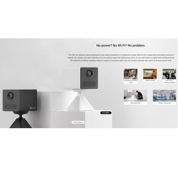 Ezviz CB2 CS-CB2-2K-4GA внутренняя 4MP 2K умная 4G SIM аккумуляторная камера, 2560x1440, 15fps, H.265, 10м ИК, 2.8mm, 106° (CS-CB2-2K-4GA)