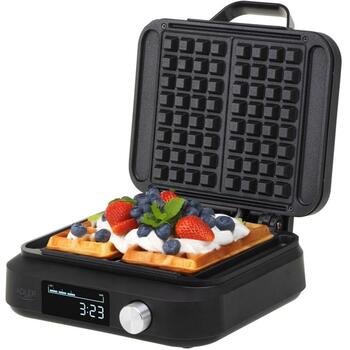 Adler Vafeļu cepējs AD 3087, 2200 W, 2 vafeles, Beļģu, LED displejs, regulējams termostats, nelīpošs pārklājums (AD 3087)