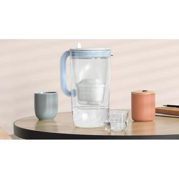 Brita GLAS стеклянный кувшин с фильтром, 2,5 л, боросиликатное стекло, 60% переработанного стекла, биопластик, SMART LIGHT LED (GLAS)