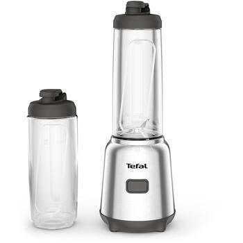 Tefal Блендер BL15FD, 300 Вт, 0.6 л, Tritan, нержавеющая сталь, 1 скорость, 2 бутылки на вынос (BL15FD)
