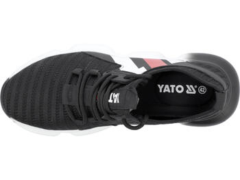 Yato спортивная защитная обувь YT-80648, 46, EN ISO 20345:2011, 30см, 30.5см, SBP, SRA, 200Дж, 15кН, 1100Н, подошва PU (YT-80648)