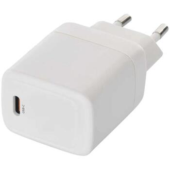Emos Универсальное USB настенное зарядное устройство GaN V01G20, 20 Вт, 100-240 В, 1 x USB C, быстрая зарядка (V01G20)