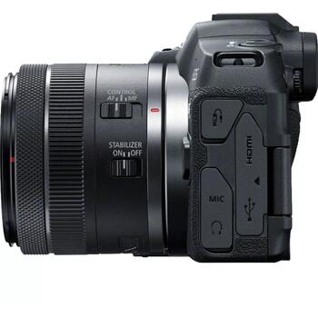 Canon Беззеркальная камера EOS R8 RF 24-50mm F4.5-6.3 IS STM 5803C013, 24.2 МП, ISO 102400, 3 '', Wi-Fi, видеозапись (5803C013)