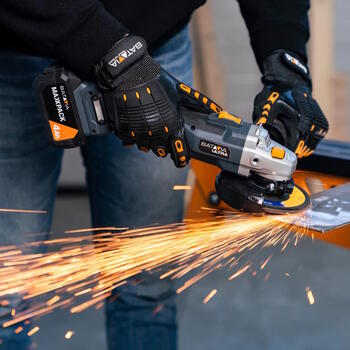 Bezvadu 18 V bezsuku digitālā leņķa slīpmašīna 125 mm bez akumulatora un lādētāja Angle Grinder 7065181 Batavia (7065181)