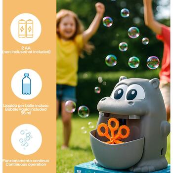 Koala Games G2495 Frog & Hippo Bubble Mashine (Random Color) (G2495)