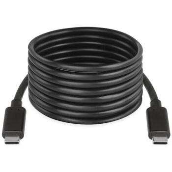 Emos Кабель для зарядки и передачи данных SM7029BL, 2 м, 100 Вт, 480 Мбит/с, черный, PVC, C-C разъемы (SM7029BL)