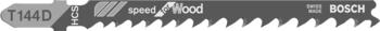 3 figūrzāģa asmeņi T 144 D, Figūrzāģiem FIGŪRZĀĢA ASMENS T 144 D SPEED FOR WOOD, 2608630560, BOSCH (2608630560)