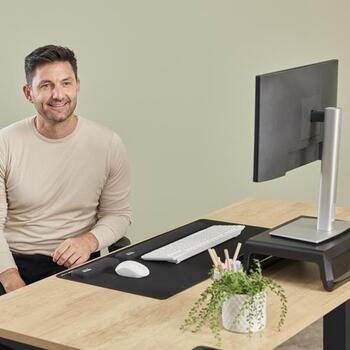 Fellowes Breyta klaviatūras roku balsts 100142575, 47cm, 6cm, 1.75cm, Silikons, Patentēta HEX Cushion Technology (100142575)