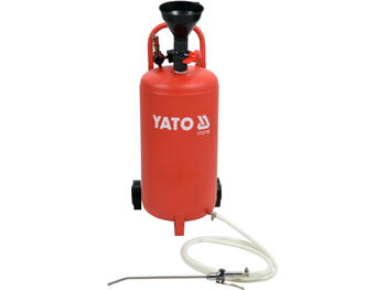 Yato pneimatiskais eļļotājs YT-07195, 20 l, 0,3 MPa, 0,1-0,3 MPa, 150 l/min, 2,1 m, 35 °C, 2 riteņi, piltuve, šļūtene ar smaili (YT-07195)