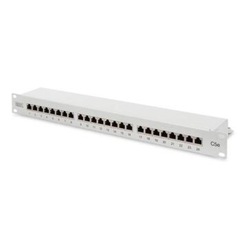 Digitus Коммутационная панель DN-91524S, 24x RJ45, CAT 5e, 1U, 19 дюймов, 7.7 кг, 30N, серый (DN-91524S)