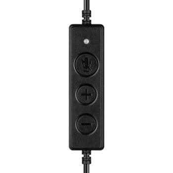 Sandberg Наушники Pro Stereo 126-30, 20 - 7000 Гц, 2,1 м, бинауральные, черные, USB Type-A, складной микрофон (126-30)