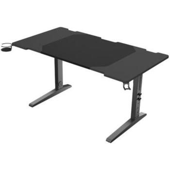 Genesis spēļu galds Holm 140 RGB NDS-2249, 140x75cm, 70-90cm, MDF, regulējams augstums, kabeļu pārvaldība, krūžu turētājs (NDS-2249)