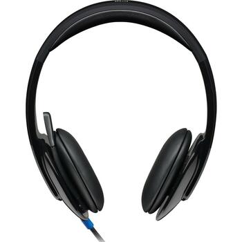 Logitech наушники 981-000480, 20 Ω, 20 - 20000 Гц, 1.8 м кабель, черный, микрофон с шумоподавлением (981-000480)