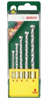 Urbju komplekts mūrim, HM. 5gab. 4-8mm, 2607019439, BOSCH (2607019439)