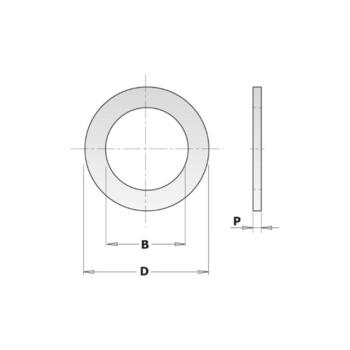 CMT Переходное кольцо 299.212.00, D=30mm, B=25,4mm, P=2,0mm (299.212.00)