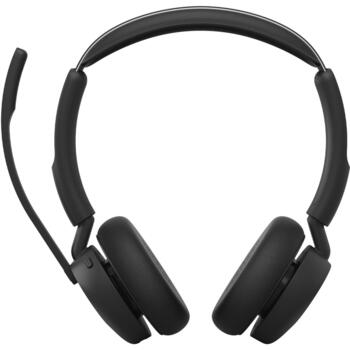 Jabra austiņas Evolve3 45 MS 34599-999-899, USB-C, Bluetooth 5.3, 36 h, 21 h, 4 mikrofoni, Microsoft Teams (34599-999-899)