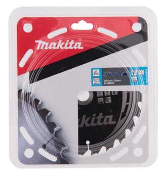 T.C.T. Zāģripa MAKBLADE 190X2.2X20mm 5° T24, B-08894 MAKITA (B-08894)