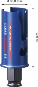 Caurumzāģis 35mm Construction Material, Urbjmašīnām/skrūvgriežiem, triecienurbjmašīnām/triecienskrūvgriežiem EXPERT CONSTRUCTION MATERIAL PC PLUS CAURUMZĀĢIS, 2608900457, BOSCH (2608900457)