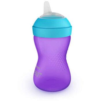 Philips Avent My Grippy mācību krūzīte ar mīkstu snīpi 300ml, 9M+, lillā (SCF802/02)