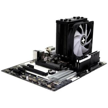 Xilence CPU dzesētājs M704PRO.ARGB XC056, 120mm, 1500RPM, 12V, FDB, melns, 4x6mm vara siltuma caurules (XC056)