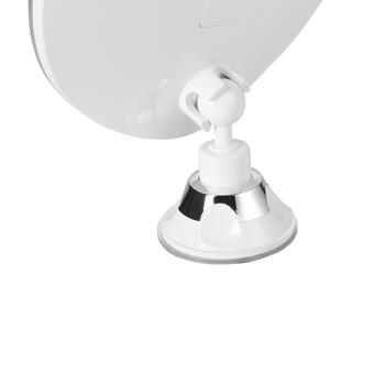 Super ērts LED apgaismojuma Make-Up spogulis ar galda statīvu un sienas fiksāciju 20 cm ar 2×AAA barošanu Balts AD2168 Adler (AD 2168)