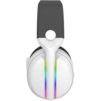 Subsonic Vektra bezvadu austiņas SA5717-2, 205g, balta, bezvadu, virs ausīm, iebūvēts mikrofons, skaļuma regulētājs (SA5717-2)