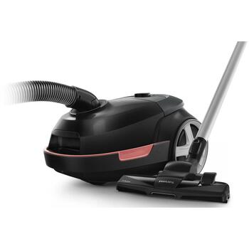 Philips цилиндрический пылесос XD5123/10, 900 W, 4 L, HEPA фильтр, 77 дБ, S-bag, 6 м шнур, TriActive насадка, моющийся фильтр (XD5123/10)