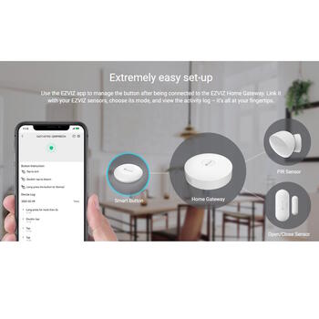 EZVIZ T3C умная кнопка CS-T3C, 40.6x12.3mm, 68g, Zigbee 3.0, Apple HomeKit, белый (CS-T3C)