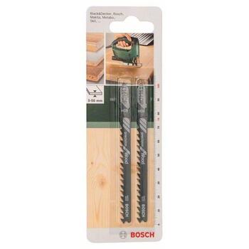 Figūrzāģa asmeņi kokam, 74mm, precizitāte, 2609256726, BOSCH (2609256726)