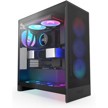 Nzxt CPU Dzesētājs RL-KR28E-B2, 2 ventilatori, 140mm, 98.61cfm, 34.5dB, RGB, LCD displejs, 8 LED (RL-KR28E-B2)
