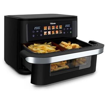 Tristar Dualzone Flex gaisa friteze FR-9078, 2800 W, 10 L, karstā gaisa tehnoloģija, LCD displejs, 10 programmas (FR-9078)