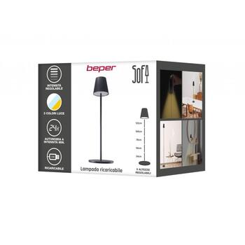 Beper Напольная Лампа P201UTP401, 2.5W, черный, LED, 1 лампочка, регулируемая цветовая температура, затемняемая (P201UTP401)