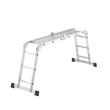 Hailo M60 037412037, universālās kāpnes, alumīnijs, 4x3 pakāpieni, 435cm, 16,7kg (037412037)