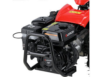 Yato мотоблок YT-85850, 4.1 кВт, 196 см³, LONCIN G200FD, 4-тактный, 1 цилиндр, 3600 об/мин, 3 передние передачи, 3 задние, 12 В (YT-85850)