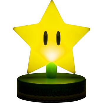 Paladone Super Mario Super Star Icon Light PP6361NNV3ID, LED, 10см, настольный, желтый (PP6361NNV3ID)