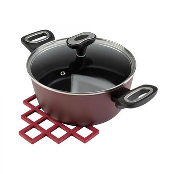 Jata Защита для сковород HACC4546, 20x20см, силикон, термостойкий до 230°C, гибкий, нескользящий, устойчивый к царапинам (HACC4546)