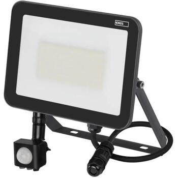 Emos LED прожектор INOVO ZS2742, 50 W, 5500 lm, IP65, 120°, 4000 K, PIR датчик, алюминий, стекло (ZS2742)