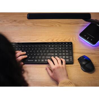 A4Tech Fstyler клавиатура A4TKLA47726, 2,4GHz, Bluetooth, 10м, черный, мембранная, 12 мультимедийных клавиш (A4TKLA47726)