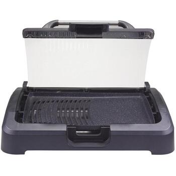 Beper Электрический гриль 90.871, 2200 W, 39x29 см, съемная стеклянная крышка, механическое управление (90.871)