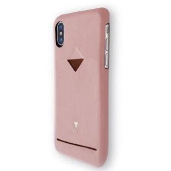 VixFox Чехол CSBS-iPh-XSMAX-pink, 6.5'', розовый, веганская кожа, нескользящая поверхность, удобное хранение карт (CSBS-iPh-XSMAX-pink)