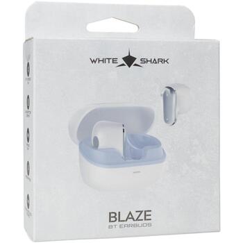 White Shark Беспроводные наушники GEB-TWS-201 BLAZE-W, 13mm, 105dB, 32Ω, Bluetooth 5.4, 30mAh + 200mAh аккумулятор (BLAZE-W)