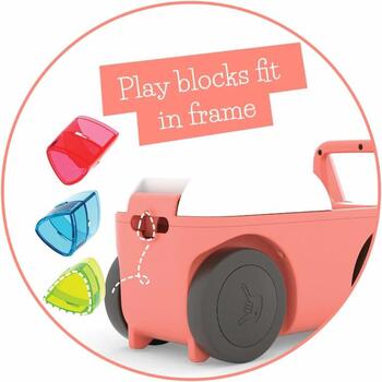 Chillafish Blockie CPBL01FLA, 4-колесный каталка, 1-3 года, 26x55.5x19см, 2400г, эргономичный, функция экскаватора (CPBL01FLA)