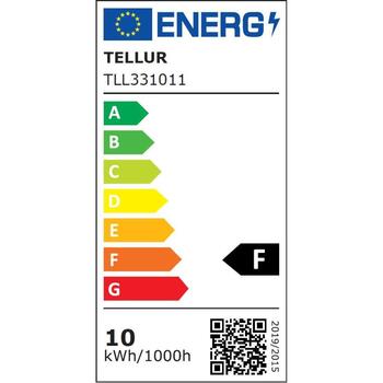 Tellur Умная лампочка E27 TLL331011, 220-240V, 10W, 1000lm, 270°, 3000K + RGB, 25000h, 2,4GHz, IEEE 802.11b/g/n (TLL331011)
